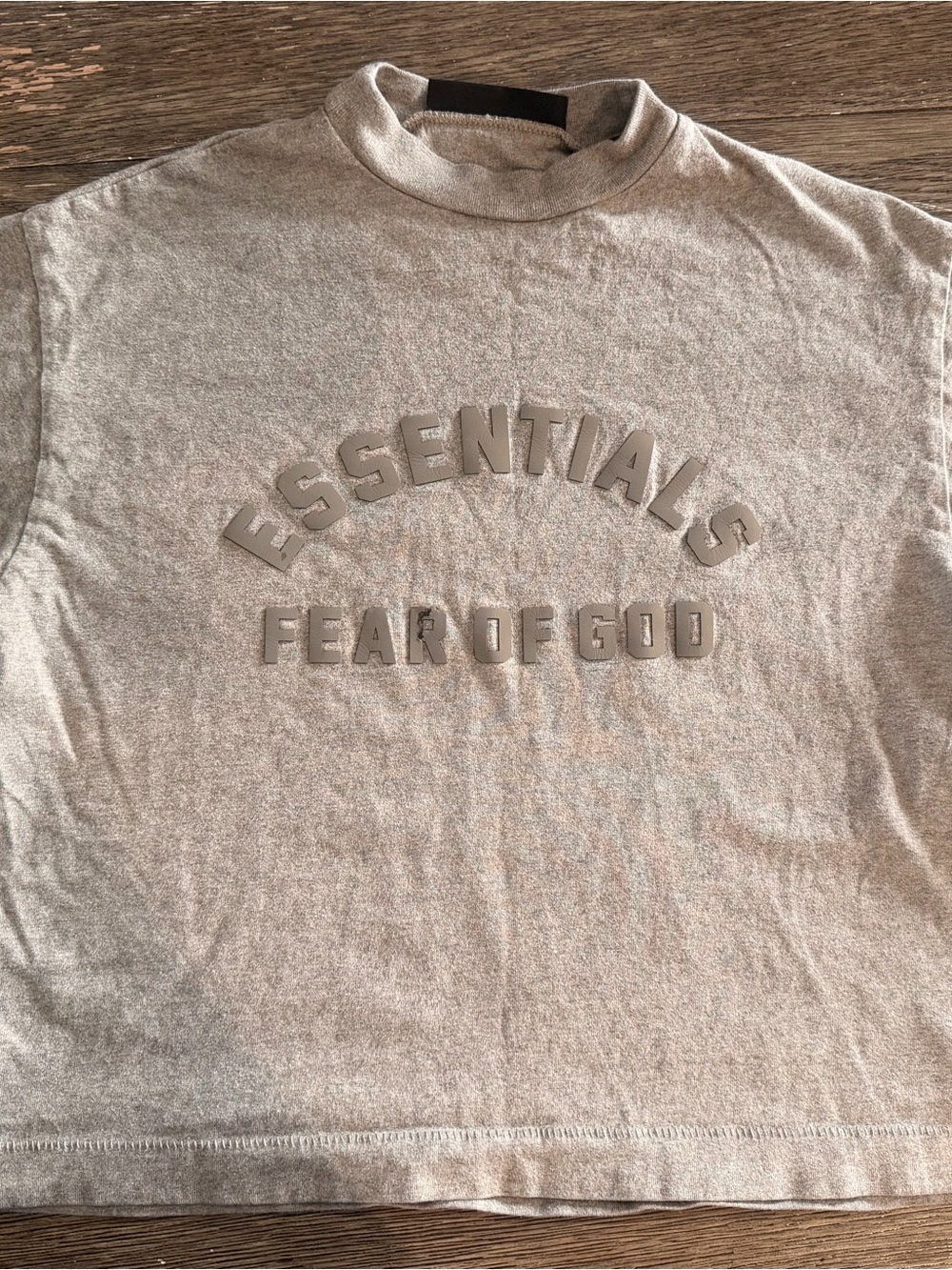 Essentials Kids Short Sleeve Tee — Light Gray